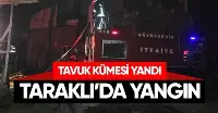 Aksu Mahallesi’nde Tavuk Kümesi Yandı