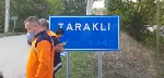 Taraklı'da Tabelalarda Bilgiler Silindi