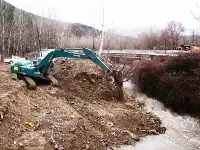 DSİ tarafından Göynük Suyu Deresinde Islah Çalışmaları devam ediyor.