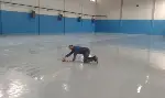 Spor Salonunda son rötuşlar.