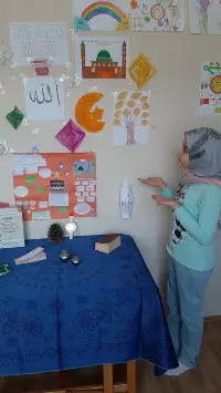 Öğrenciler Evlerinde Ramazan Köşesi Yapıyor