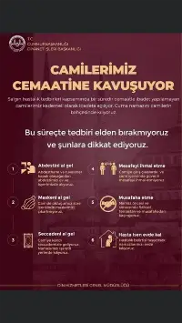 CAMİİLERİMİZ CEMAATİNE KAVUŞUYOR