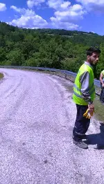 Duman Mahallesi Yoluna Çelik bariyer
