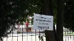 Okul İdarecileri Uyarı Levhası Astı
