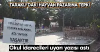 Okul İdarecileri Uyarı Levhası Astı