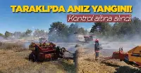 Taraklı'da Anız Yangını