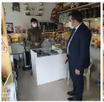 Çarşıyı Gezdi Esnafın yeni yılını Kutladı