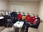 Kızılay görevlilere ikramlarda bulundu