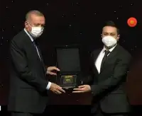 Recep Tayyip Erdoğan'dan Çağatay Akdoğan'a Ödül