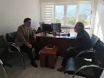 Kaymakam Hacıismailoğlu Nüfus Müdürlüğündeki çalışmaları yerinde inceledi