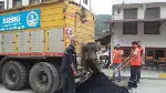 TARAKLI’DA ANKARA CADDESİ’N DE ASFALT YAMA ÇALIŞMASI