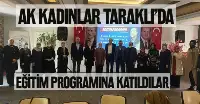 2 günlük eğitime katıldılar