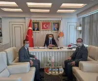 AK Parti İl başkanlığına seçilen Yunus Tever’e hayırlı olsun ziyaretinde bulundular