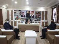 Kaymakam Levent Küçük iade-i ziyaretlerde bulunuyor