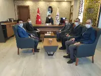 Kaymakam Levent Küçük İlçe Müftülüğünü ziyaret etti.