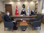 Kaymakam Levent Küçük İlçe Müftülüğünü ziyaret etti.