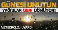 Meteoroloji’den sağanak yağış uyarısı