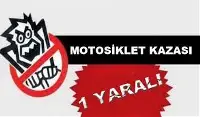 Taraklı'da motosikletten düşen sürücüsü yaralandı