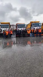 Taraklı –Geyve karayolunda kar ile mücadele aralıksız sürüyor