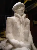 Sezer Duman'ın Kar'dan Muhteşem Sanat Eseri