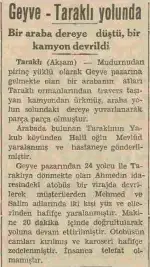 Seksenbeş yıl Önceki Gazete Haberleri…