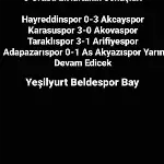 TARAKLISPOR 3 ARİFİYESPOR 1