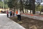 Taraklı Ortaokulu Bahçesine Bocce sahası yapıldı.