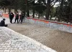 Taraklı Ortaokulu Bahçesine Bocce sahası yapıldı.