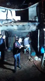 Kalorifer Yangını Eve Sıçradı