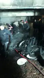 Kalorifer Yangını Eve Sıçradı