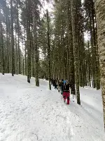 SAKARYA DAĞCILIK SPOR KULÜBÜ ÜYELERİ KAR ÜZERİNDE 20 KİLOMETRE YÜRÜDÜ