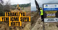 Taraklı’ya 5 bin metrelik yeni içme suyu hattı