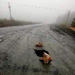 Çöken Yol Kazalara Davetiye Çıkartıyor