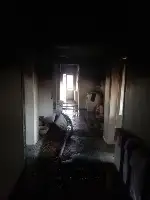 2 Katlı Binada çıkan Yangın İtfaiyenin Zamanında Müdahalesiyle söndürüldü