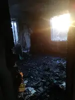 2 Katlı Binada çıkan Yangın İtfaiyenin Zamanında Müdahalesiyle söndürüldü