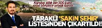 TARAKLI SAKİN ŞEHİRLER LİSTESİNDEN ÇIKARTILDI