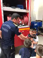 Yusufbey Mahallesi Yaz Kuran Kursu Öğrencilerinden İtfaiye Ziyareti