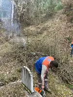 Merkez mezarlığında temizlik çalışmaları