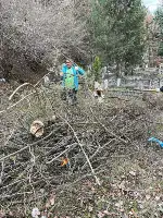 Merkez mezarlığında temizlik çalışmaları