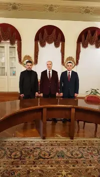 Kaymakam ve Belediye Başkanı'ın dan Dr Yasin Yıldız'a ziyaret