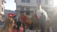 Taraklı ilçesinde deve sırtında gelin gezdirdiler