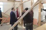 Kaymakam camii inşatında incelemelerde bulundu