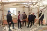 Kaymakam camii inşatında incelemelerde bulundu