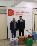 Okullara hijyen desteği malzemeleri dağıtıldı