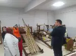 Taraklı Kaymakamı Halis Hacıismailoğlu ve eşi Halk Eğitim Merkezi Bez Dokuma Kursunu Ziyaret Etti