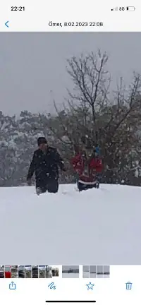 YAYLADA MAHSUR KALAN VATANDAŞ KURTARILDI