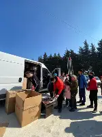 Gönüllü gençlerimiz Deprem bölgesinde çocukların gönüllerine dokundular