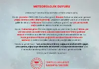 Meteorolojik Uyarı