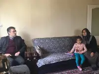 Müftü depremzedeleri ziyaret etti