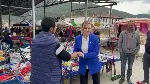 İYİ Parti Sakarya Milletvekili adayı Arzu Akçalışkan Taraklı’da pazar esnafını ziyaret etti